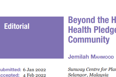 Beyond the Hippocratic Oath: A Planetary Health Pledge for the Malaysian Medical Community