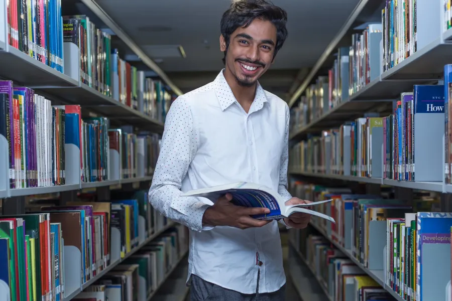 Student in Sunway Library