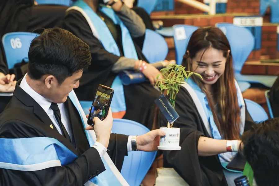Students graduating