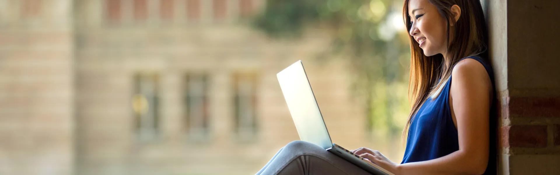 Student studying
