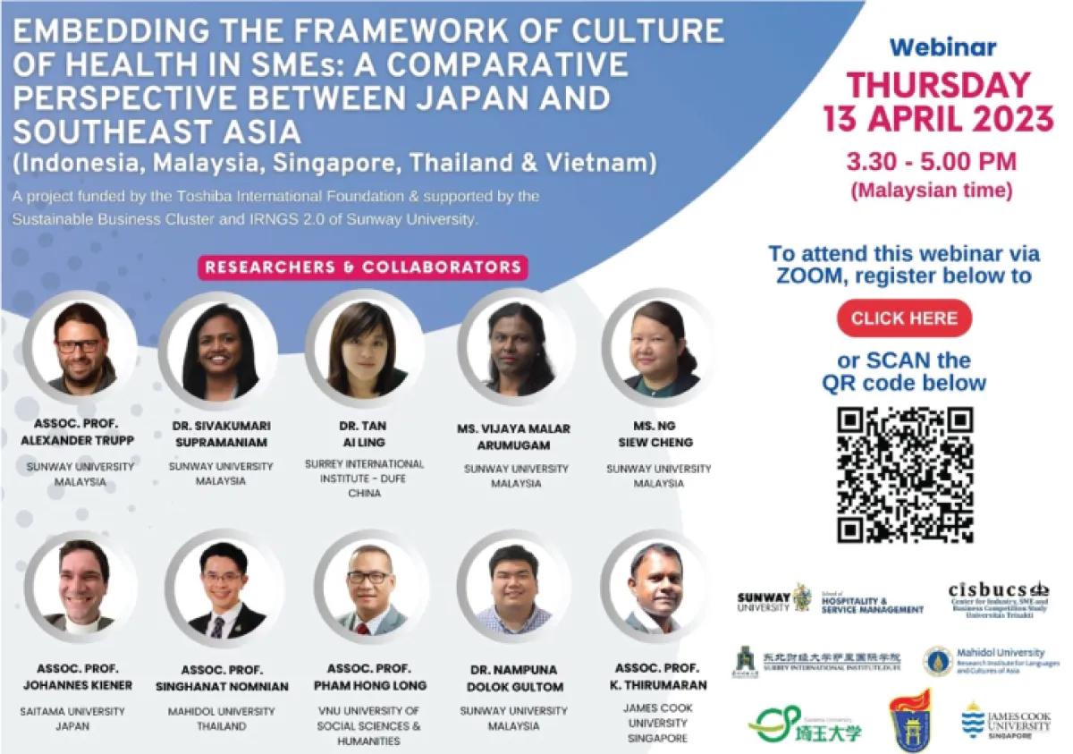 Culture of Health in SMEs: A Comparative Perspective between Japan and Southeast Asia