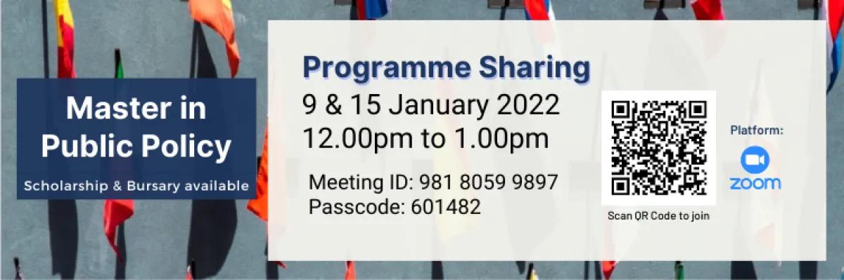 Master in Public Policy Programme Sharing