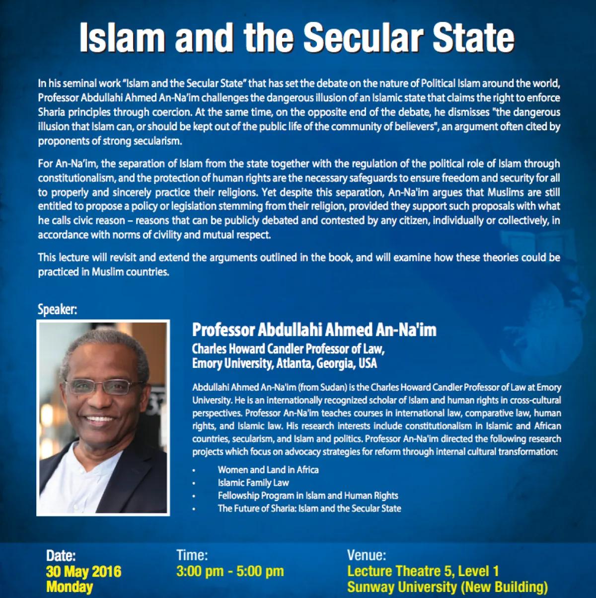 Islam and the Secular State