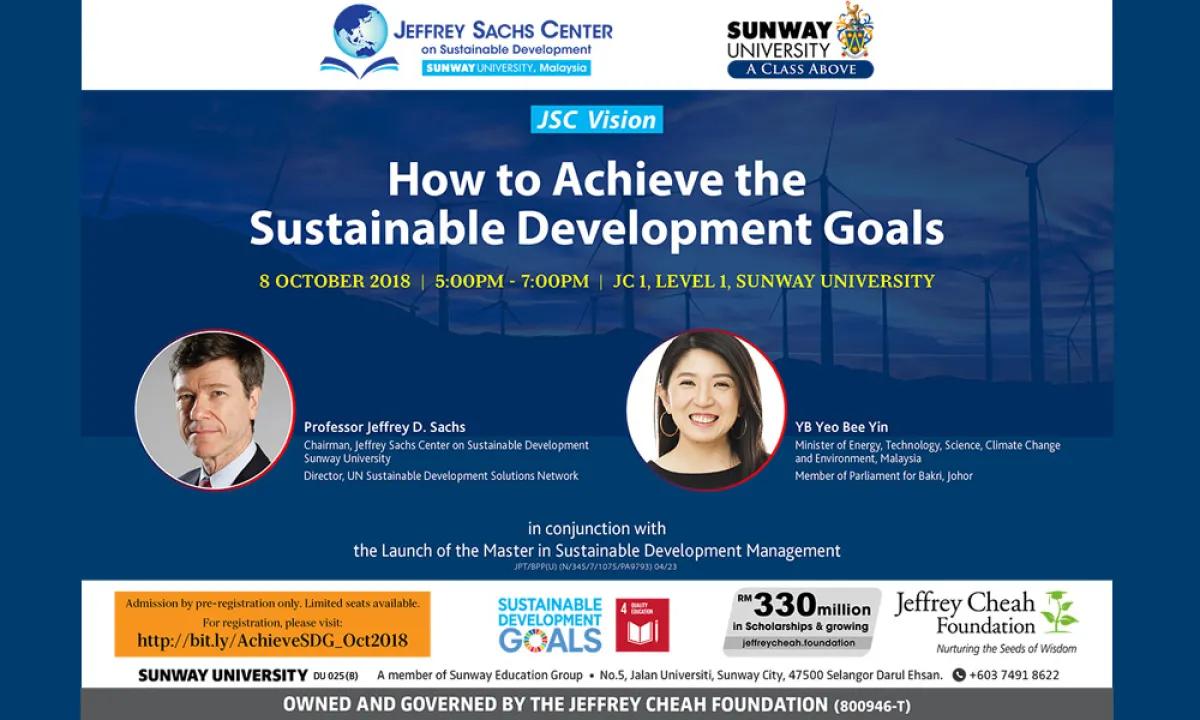 How to Achieve the Sustainable Development Goals