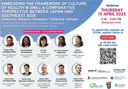 Culture of Health in SMEs: A Comparative Perspective between Japan and Southeast Asia