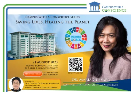 Campus With A Conscience (CWAC) Series – Dr Maria Guevara