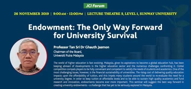 Endowment: The Only Way Forward for University Survival