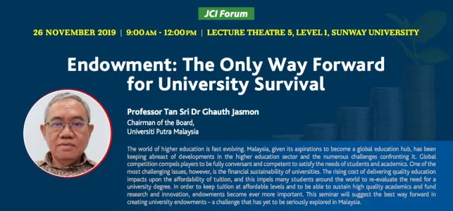 Endowment: The Only Way Forward for University Survival