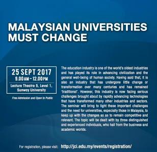 Malaysian Universities Must Change