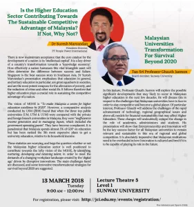 Malaysian Universities Transformation For Survival Beyond 2020