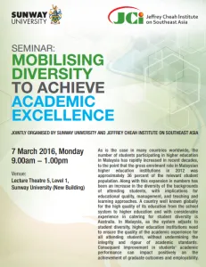 Mobilising Diversity to Achieve Academic Excellence
