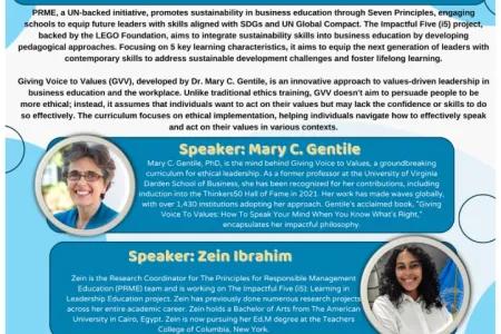 Deploying the Doctrines of the PRME Impactful Five (i5) and the Giving Voice to Valves (GVV) Initiatives