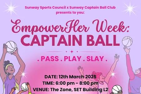 EmpowerHer with Captain Ball, Come and Join us!