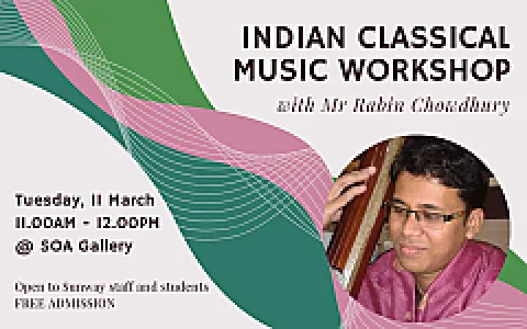 Indian Classical Music Workshop with Vocalist Rabin Chowdhury