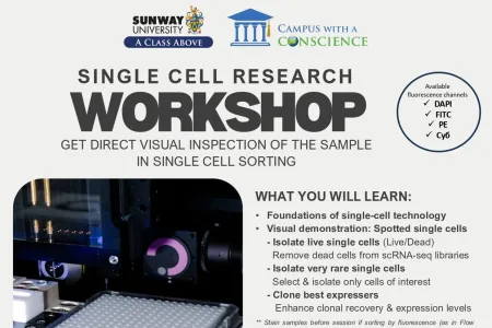 Single-Cell Research Workshop: Get Direct Visual Inspection of The Sample in Single Cell Sorting
