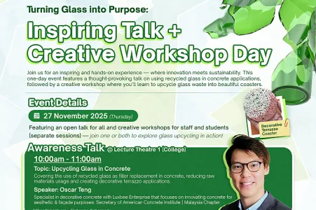 Turning Glass into Purpose: Inspiring Talk + Creative Workshop