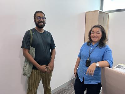 Amalen and Dean of School of Education