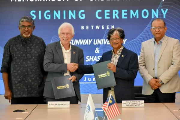 Memorandum of Understanding: Sunway University and Lal Bahadur Shastri Institute of Management India