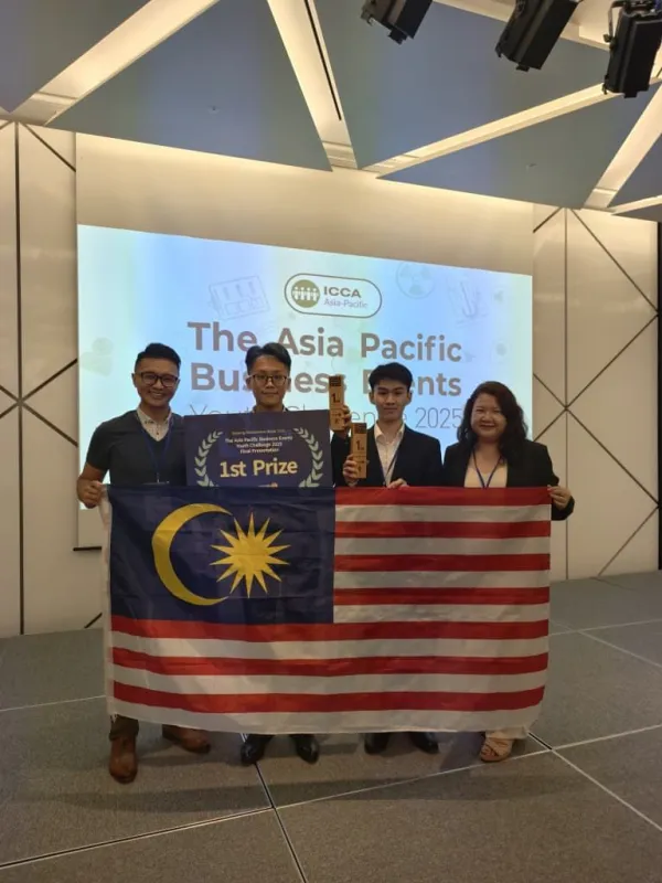 International Victory: SHTM Takes Home 1st Prize at ICCA Asia Pacific Business Events Youth Challenge 2025!