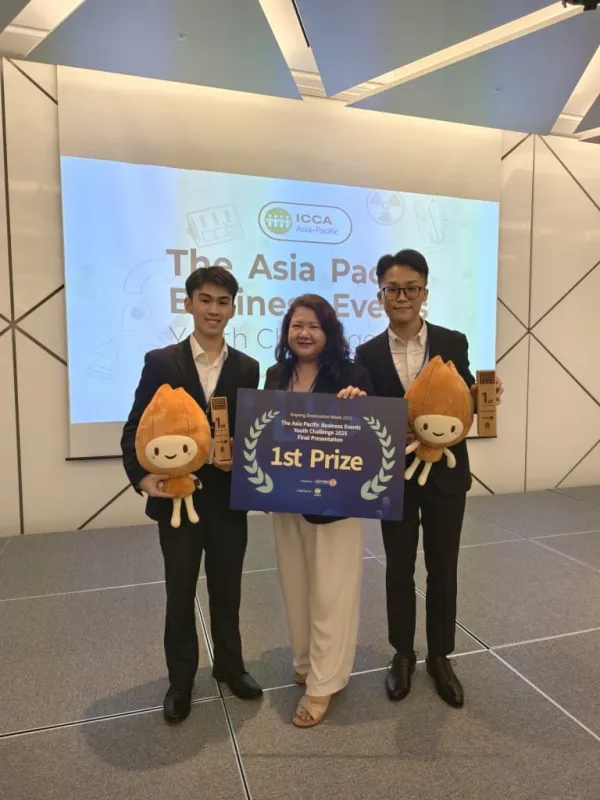 International Victory: SHTM Takes Home 1st Prize at ICCA Asia Pacific Business Events Youth Challenge 2025!