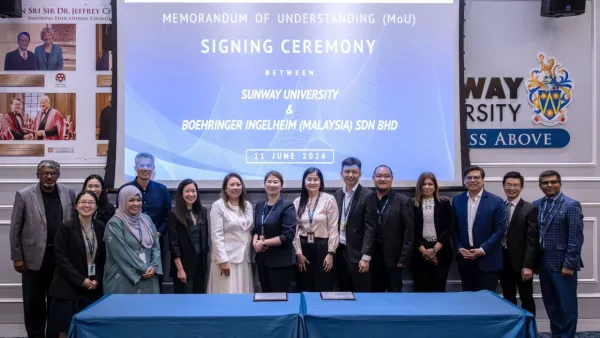Sunway University Signs MoU with Boehringer Ingelheim: Advancing Pharmaceutical Education & Research