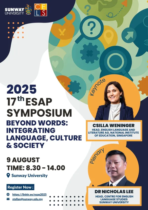 17th ESAP Symposium: Beyond Words: Integrating Language, Culture & Society