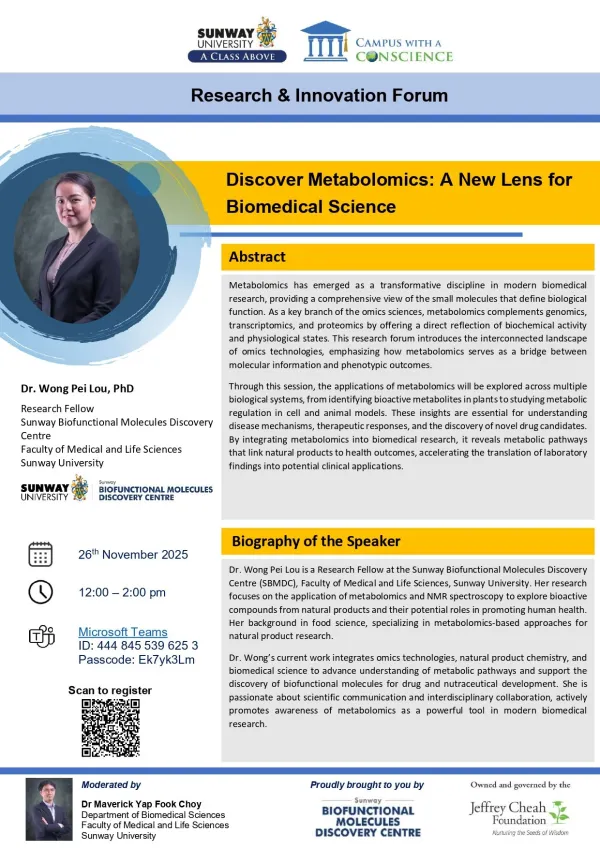 Discover Metabolomics: A New Lens for Biomedical Science