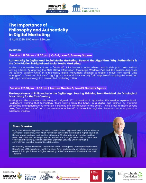 Guest Lecture on Philosophy & Authenticity in Digital Marketing
