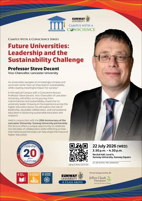 Lancaster University–Sunway University 20th Anniversary Celebration