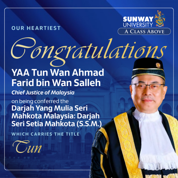Celebrating the Conferment of the S.S.M. Award upon Malaysia's Chief Justice