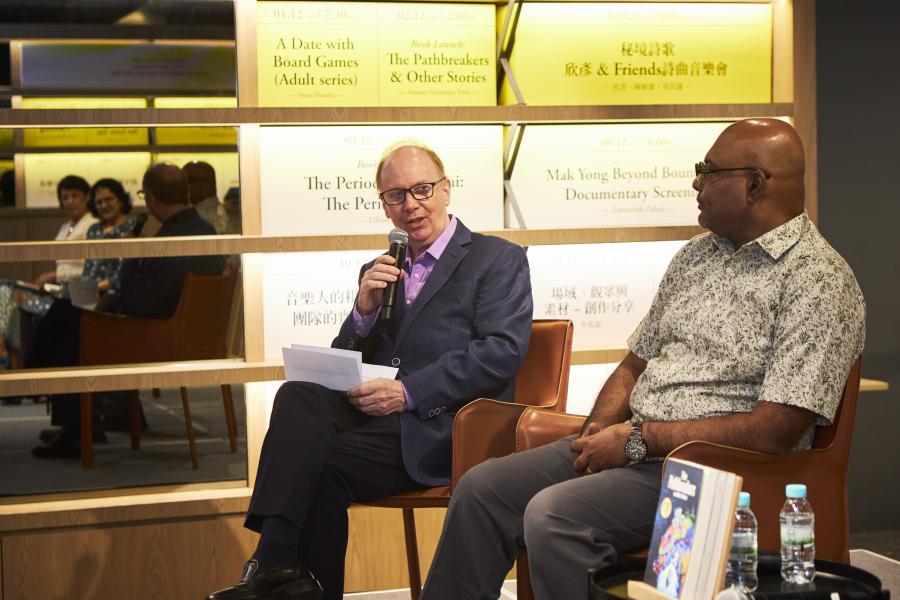 Our moderator, Prof. Graeme Wilkinson, Tan Sri Jeffrey Cheah Distinguished Professor at Sunway University and Chair of the Sunway University Press Editorial Board.