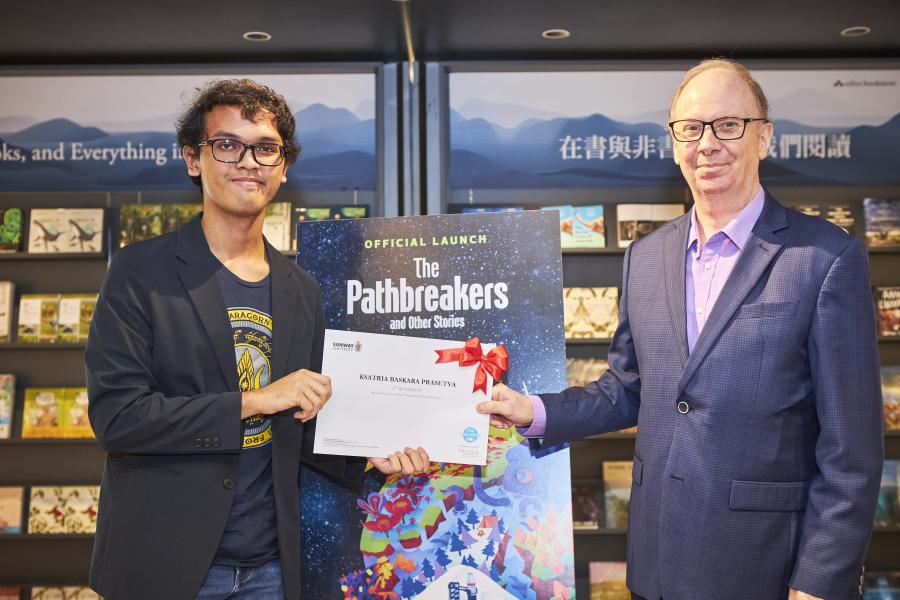 Our second runner-up, Ksatria Baskara Prasetya, who wrote “Harsh Winds”.