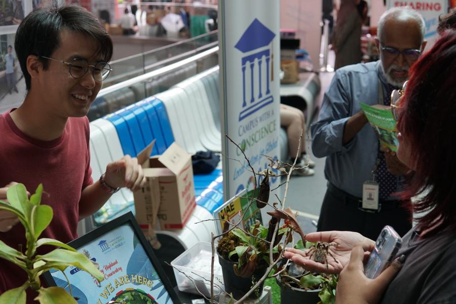 Students embracing the opportunity to learn about nature during CWAC Week