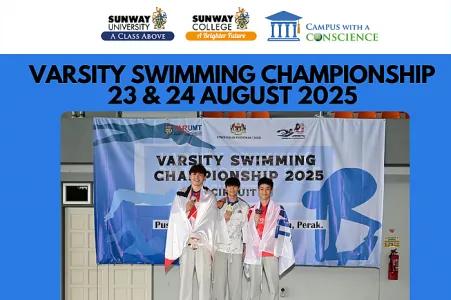 Victory in the Pool: Outstanding Achievements by Team Sunway at the Varsity Swimming Championship!