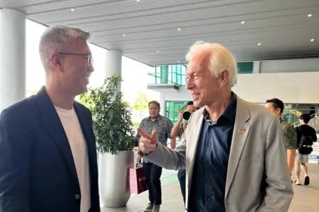 Tengku Datuk Seri Zafrul Tengku Abdul Aziz and Prof Sibrandes