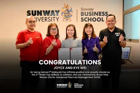 Congratulations, Joyce Ang for placing 1st in Malaysia &amp; 3rd Worldwide at the ACCA Strategic Professional Level