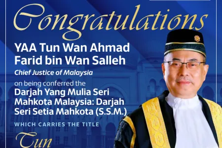 Celebrating the Conferment of the S.S.M. Award upon Malaysia's Chief Justice