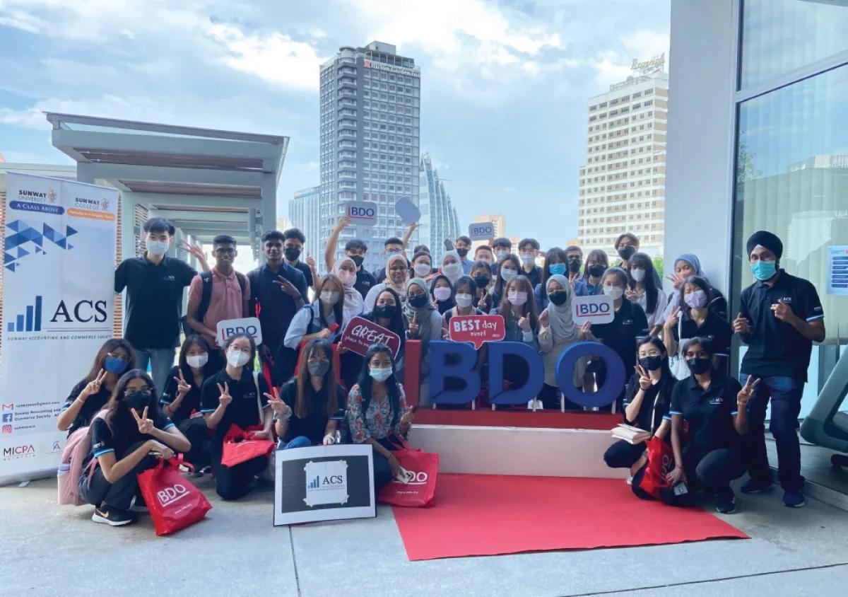 Sunway University's Accounting and Commerce Society’s Company Visit to BDO