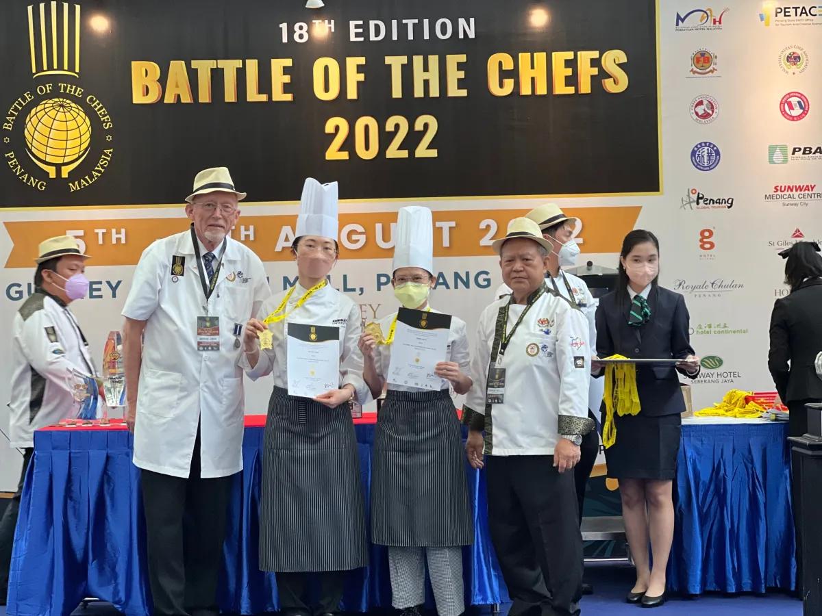 Sunway University Culinary Team Great Success at the Battle of the Chefs, Penang 