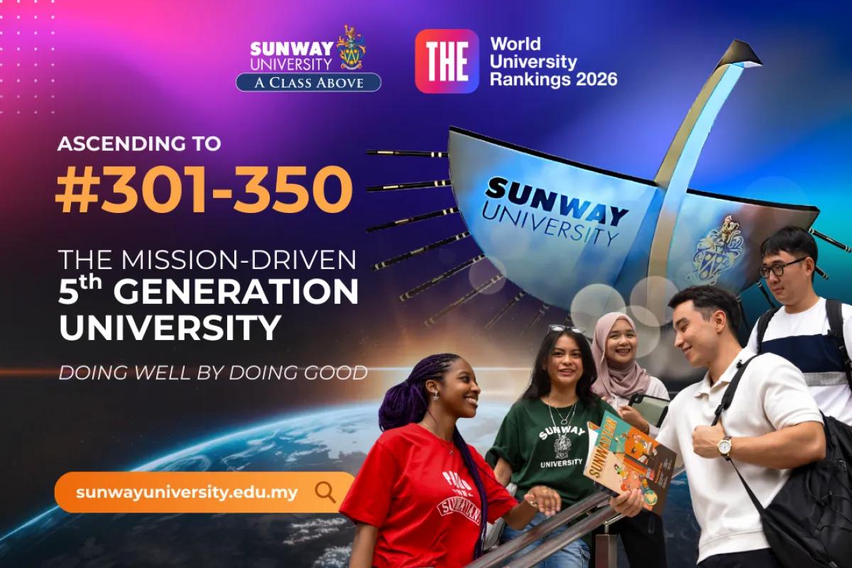 Sunway University Ascends to #301–350 in Global Education