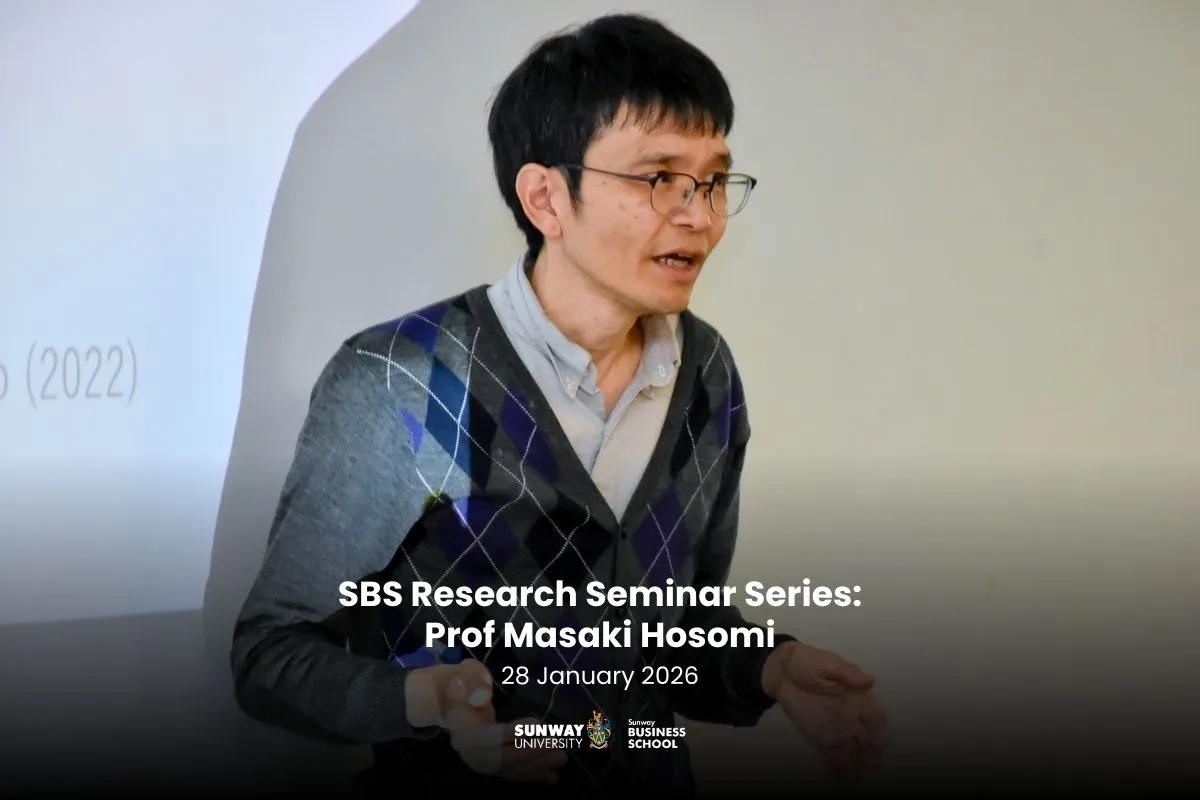 SBS Research Seminar Series: Prof. Masaki Hosomi