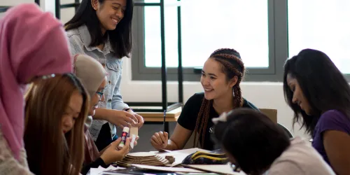 Creative arts media students