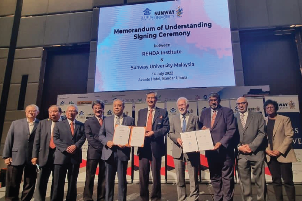 Memorandum of Understanding (MoU) with REHDA INSTITUTE