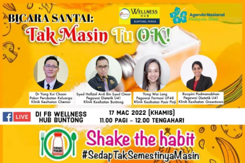 Salt Awareness Activity In Twelve Klinik Kesihatans in PKD Kinta, Perak