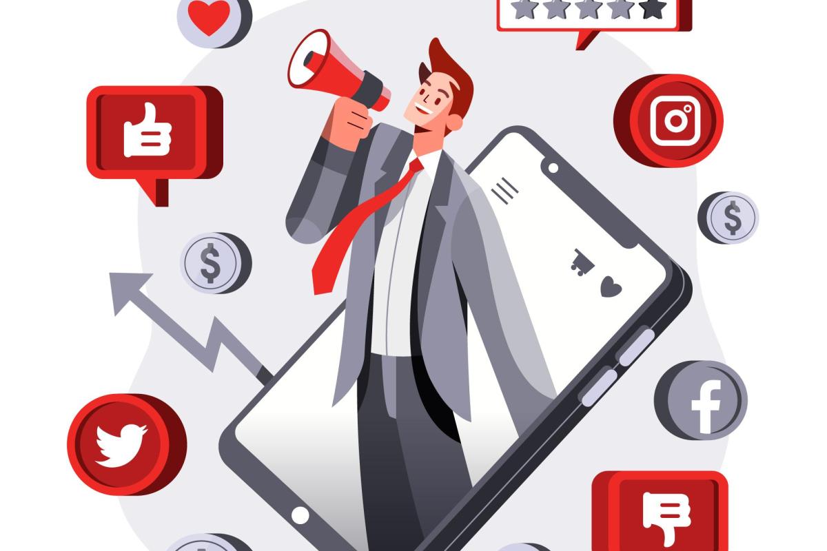 Social media stock image