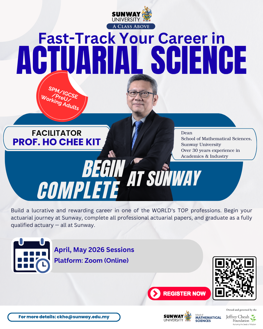 Begin at Sunway, Complete at Sunway - BAS